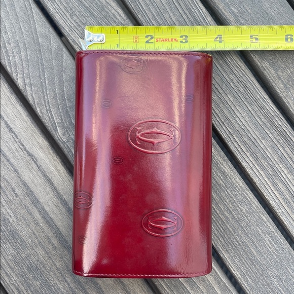 Cartier Burgundy Patent Leather Birthday Edition wallet. Like new - Picture 9 of 12